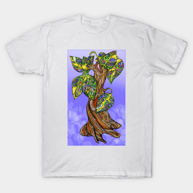 Dream a Little Dream of Tree on Dreamy Purple T-Shirt by RhondaChase